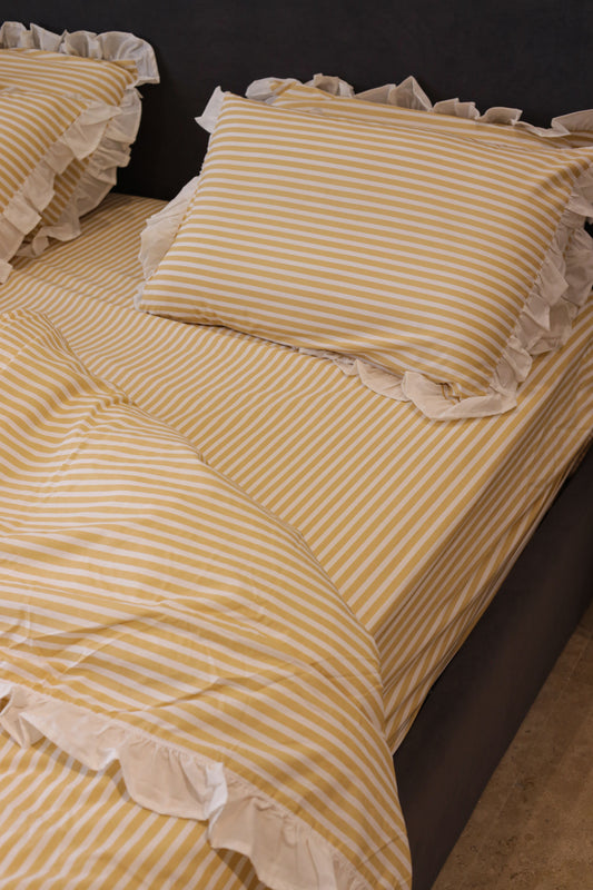 BANANA RUFFLES cotton duvet cover