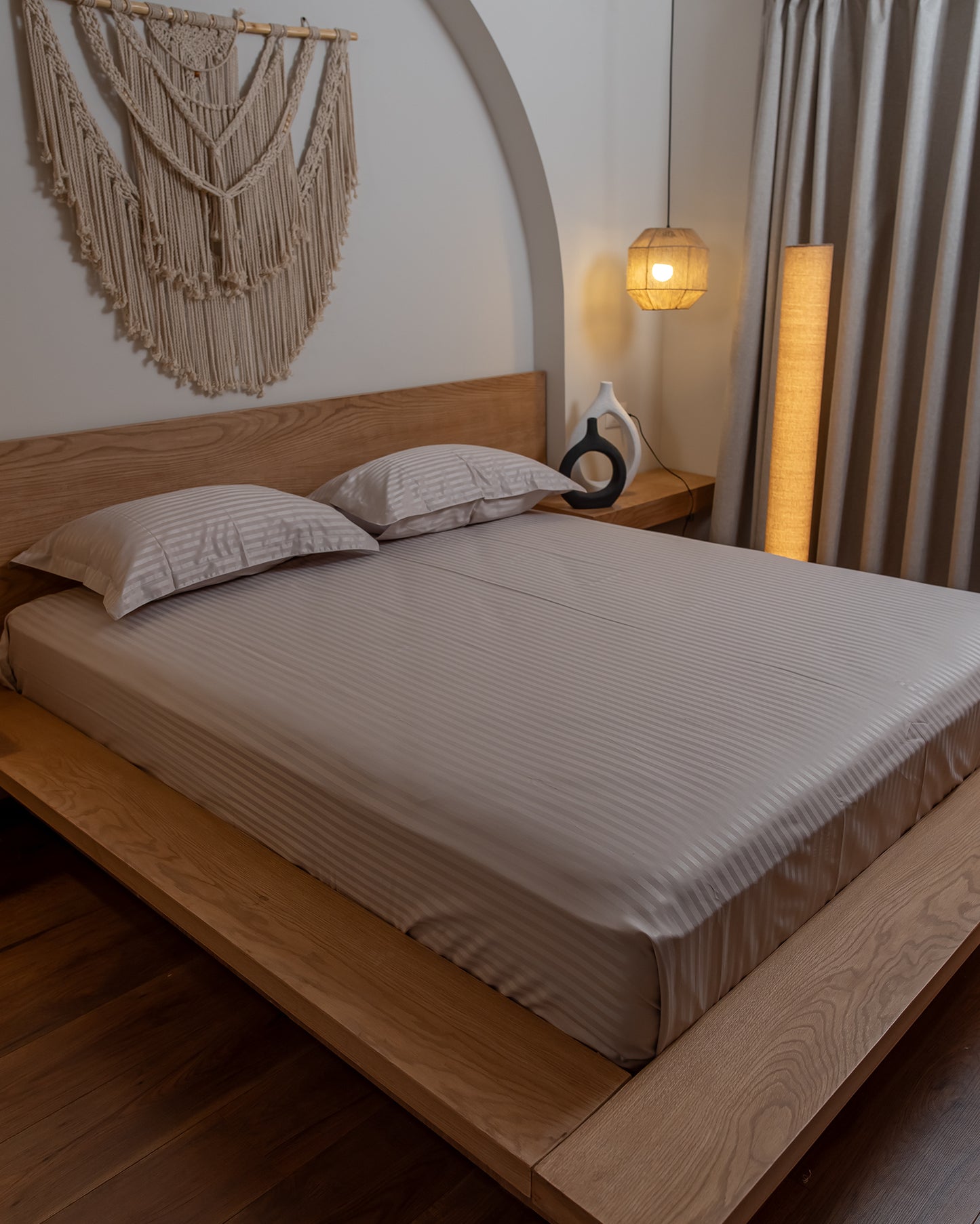 CHAMPANGE stripe bedsheet