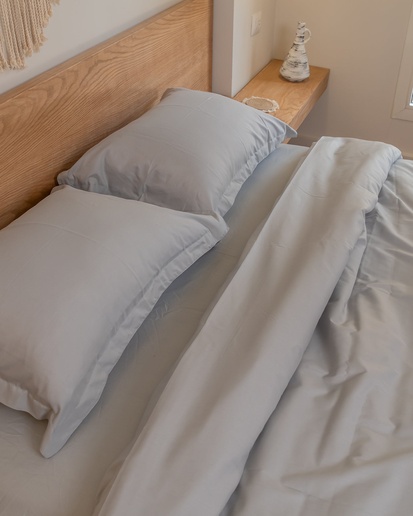 CLOUD GREY cotton duvet cover