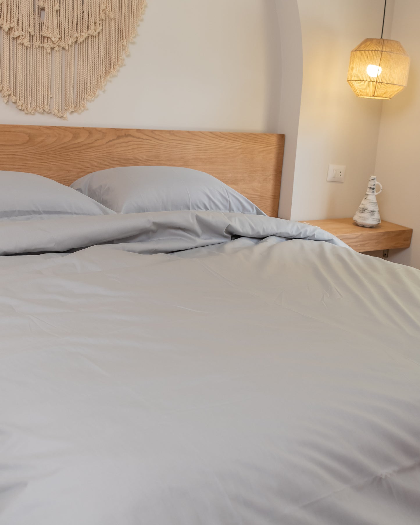 CLOUD GREY cotton duvet cover