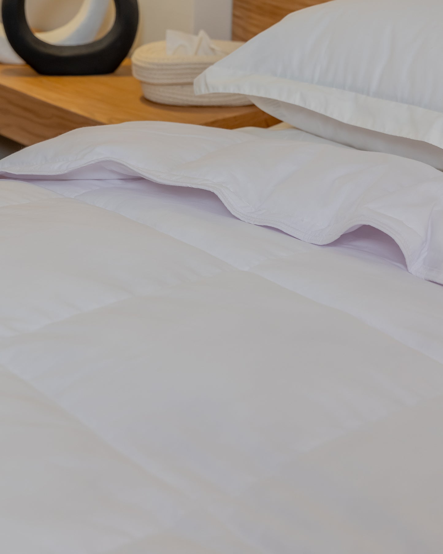 WHITE Feather Touch Lightweight Summer Duvet