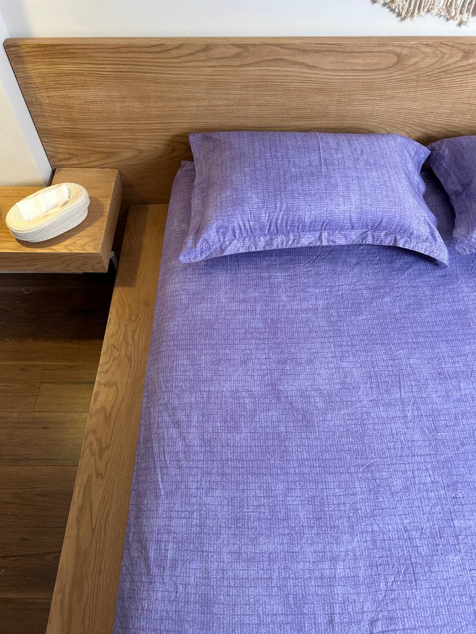 MINIMAL LILAC cotton bedsheet