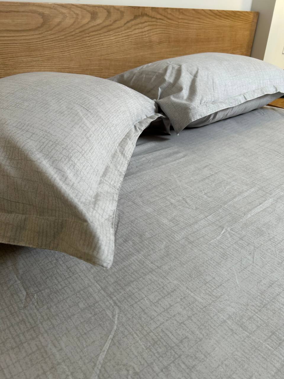 MINIMAL LIGHT GREY cotton bedsheet