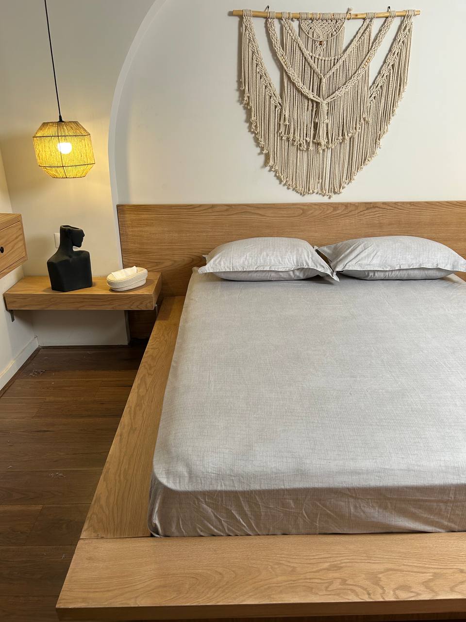 MINIMAL LIGHT GREY cotton bedsheet