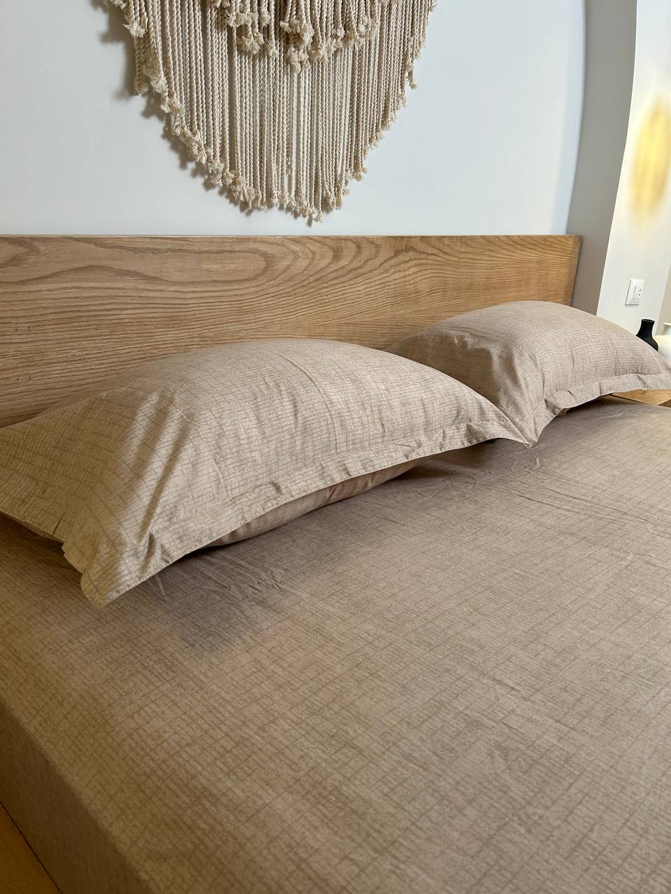 MINIMAL BEIGE cotton bedsheet