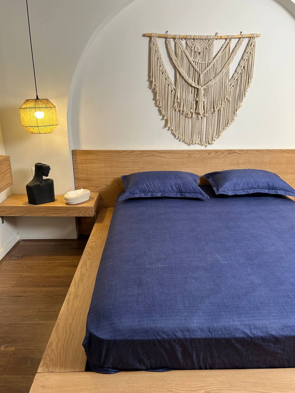 MINIMAL BLUE cotton bedsheet
