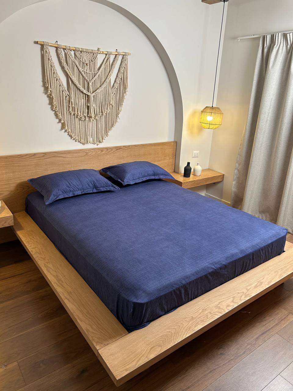 MINIMAL BLUE cotton bedsheet