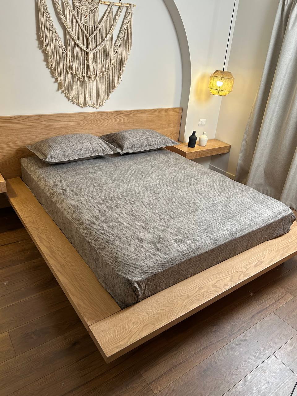 MINIMAL DARK GREY cotton bedsheet