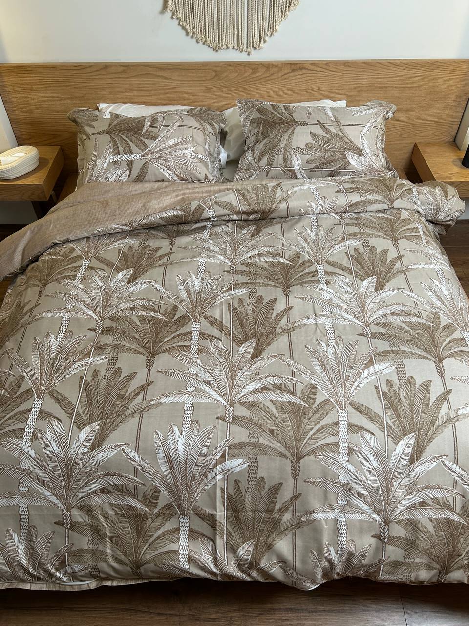 SAND PALM cotton duvet cover