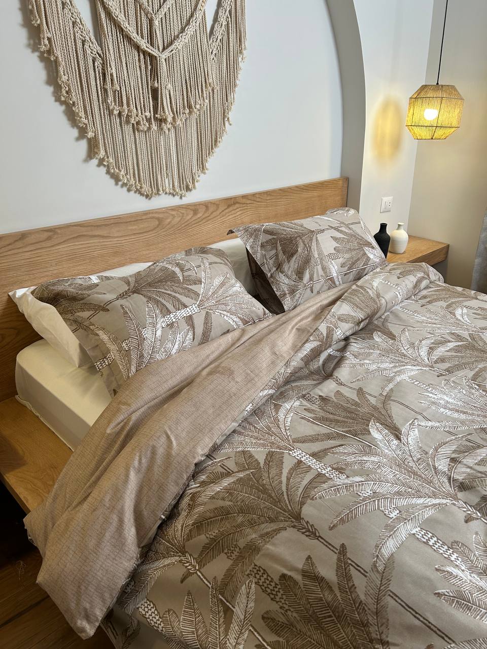 SAND PALM cotton duvet cover