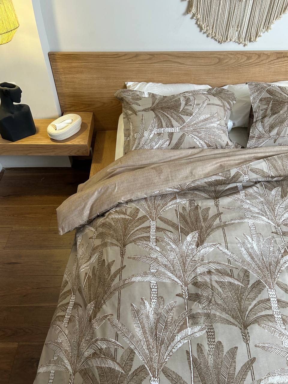 SAND PALM cotton duvet cover