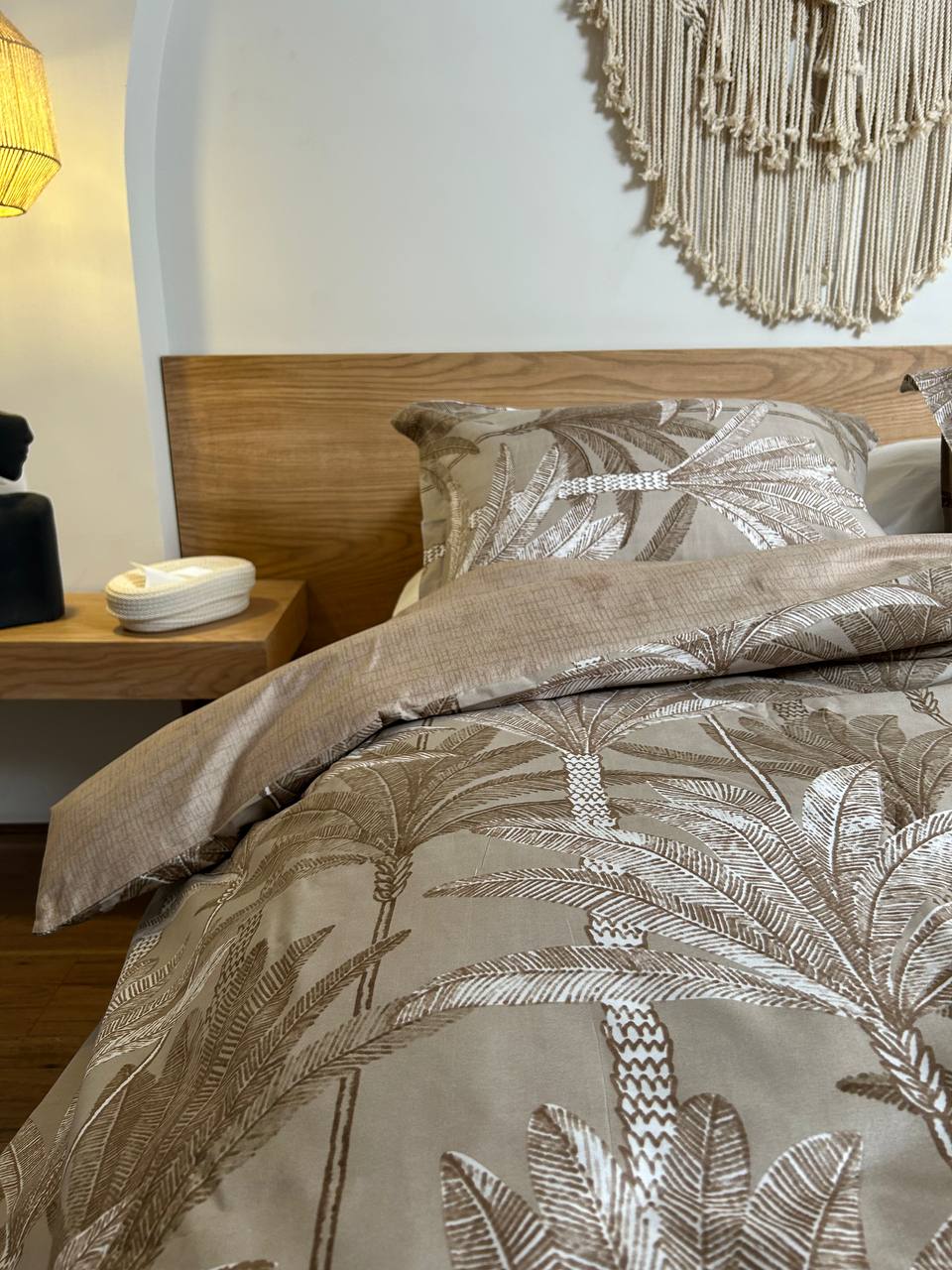 SAND PALM cotton duvet cover