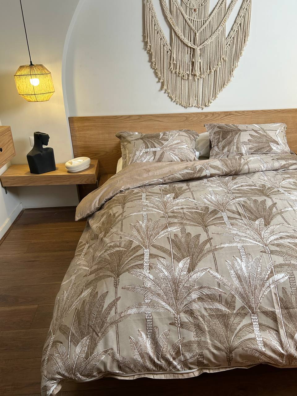 SAND PALM cotton duvet cover