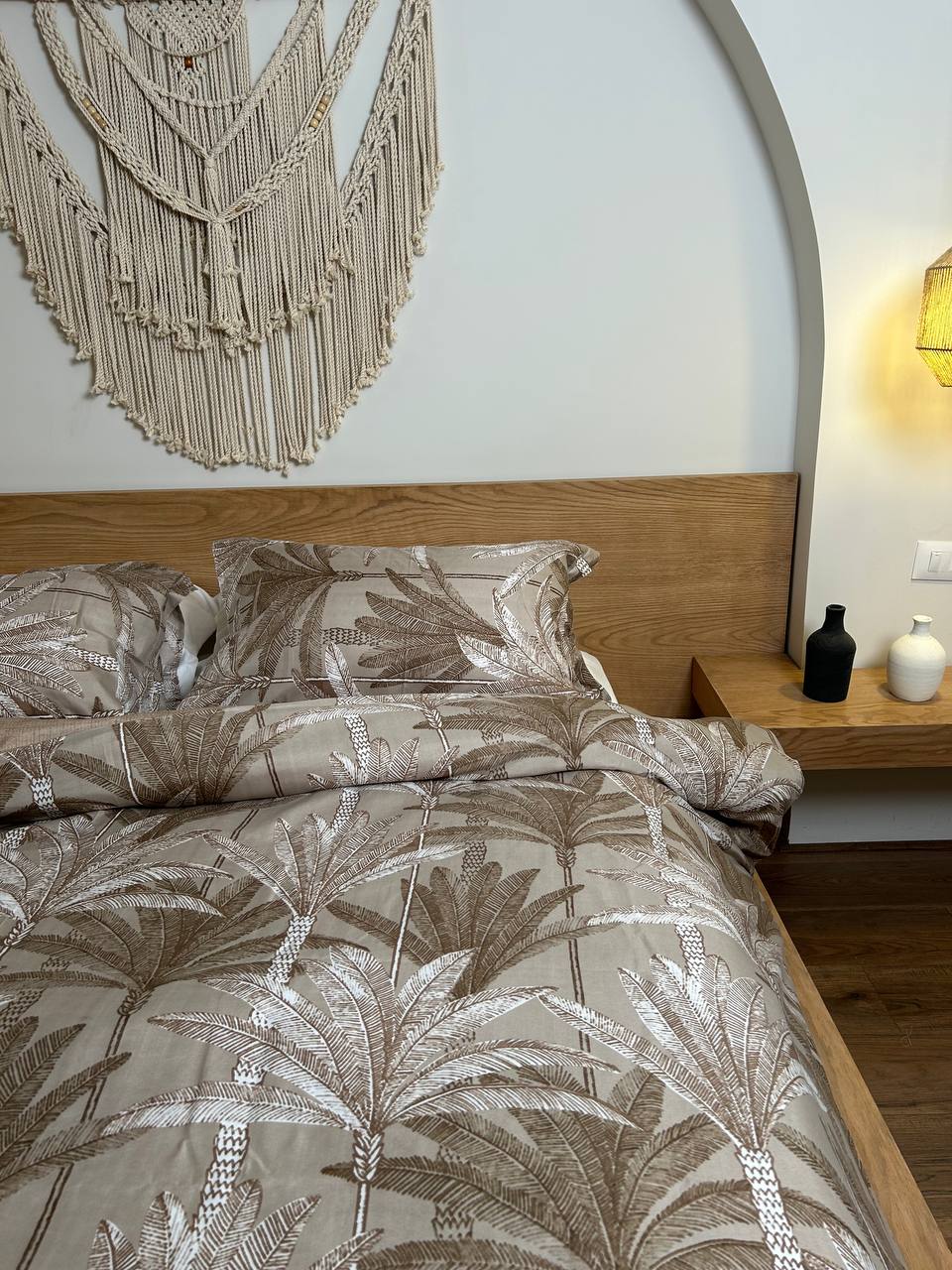 SAND PALM cotton duvet cover