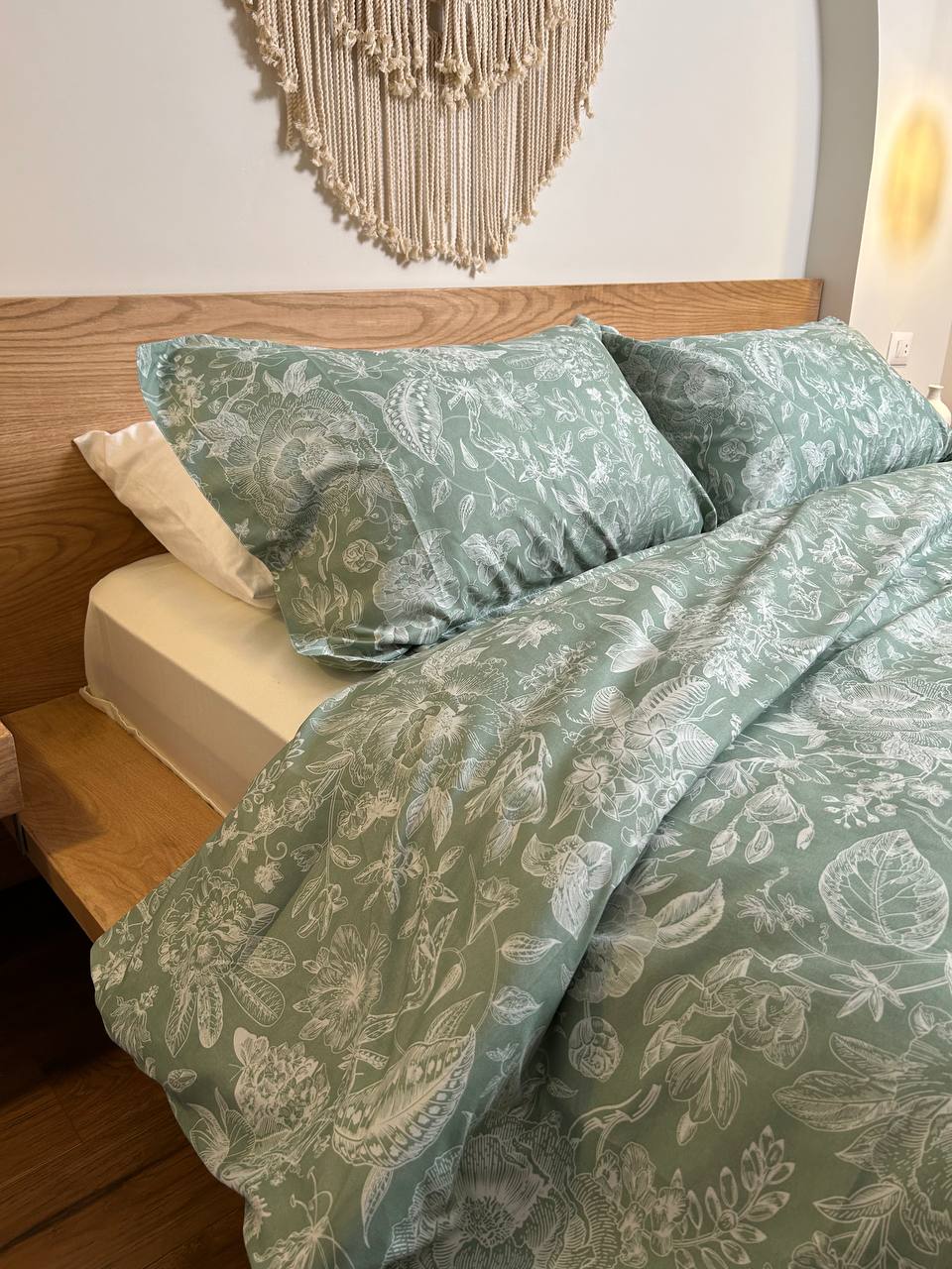MINTY HAZE cotton duvet cover