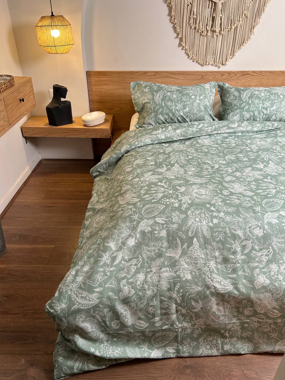 MINTY HAZE cotton duvet cover