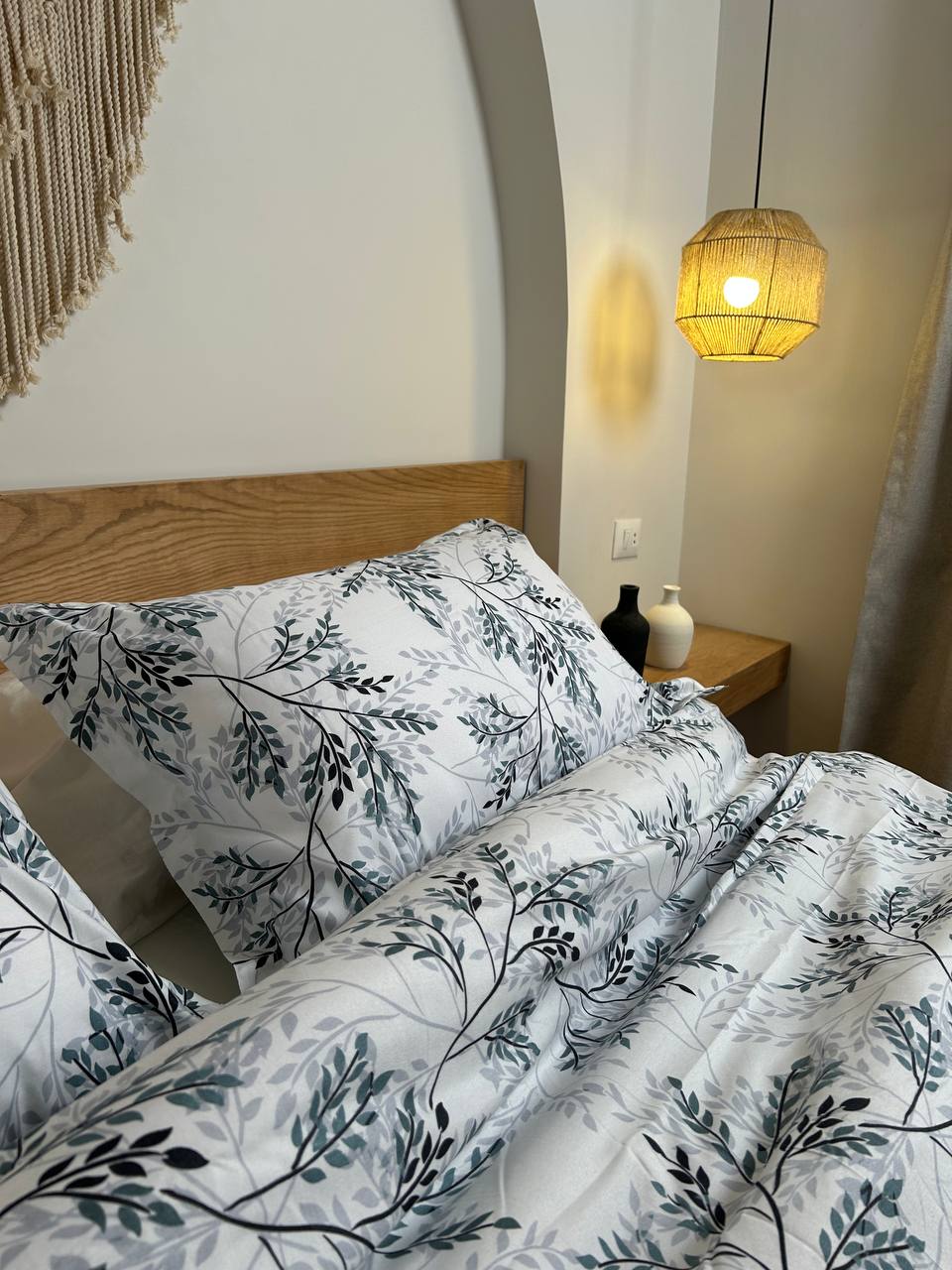 WILLOW WHISPER cotton duvet cover