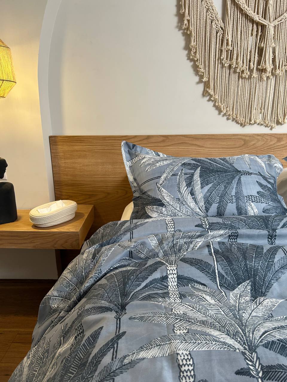 NIGHT PALM cotton duvet cover