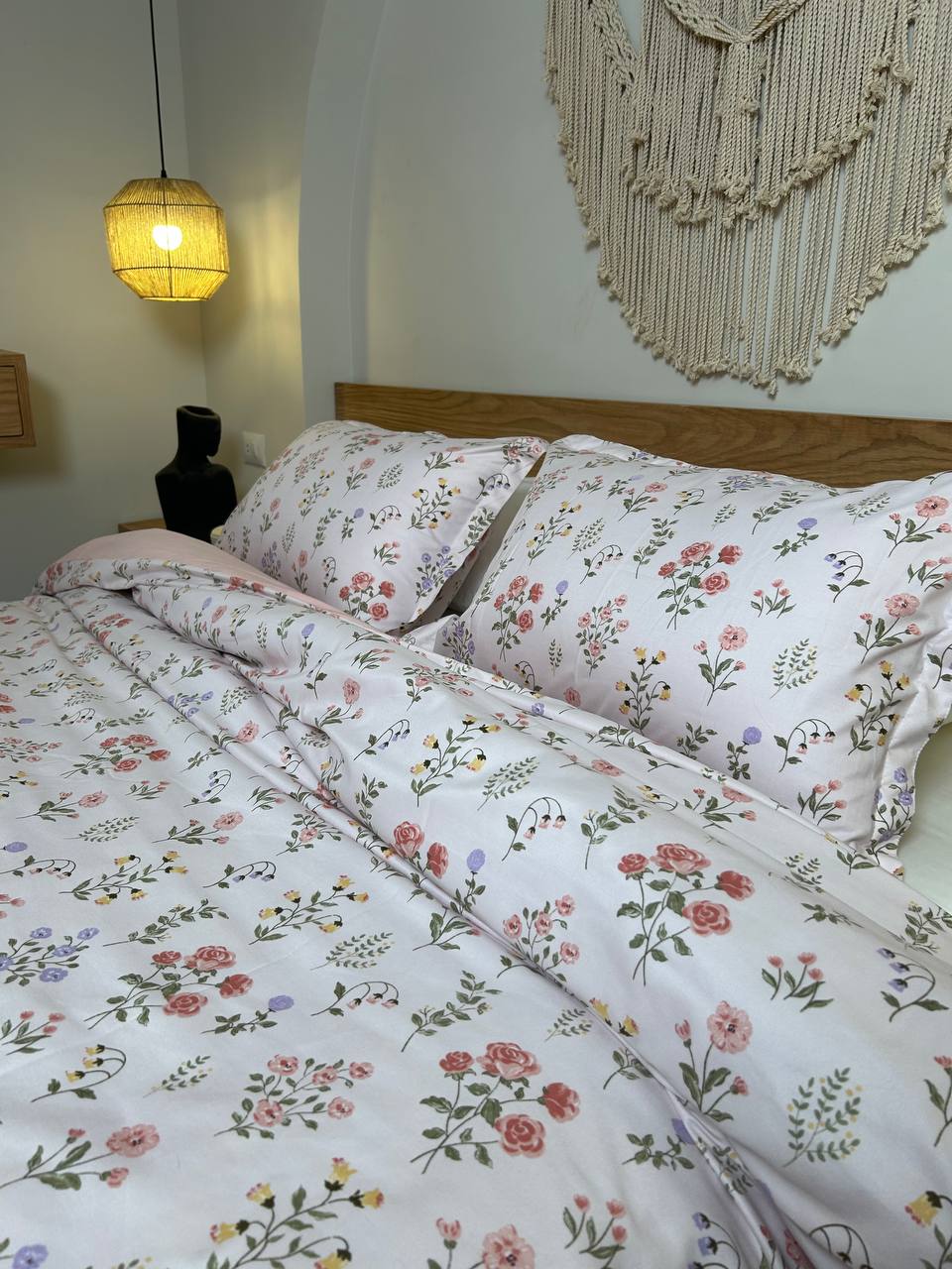STRAWBERRY BLOOM cotton duvet cover