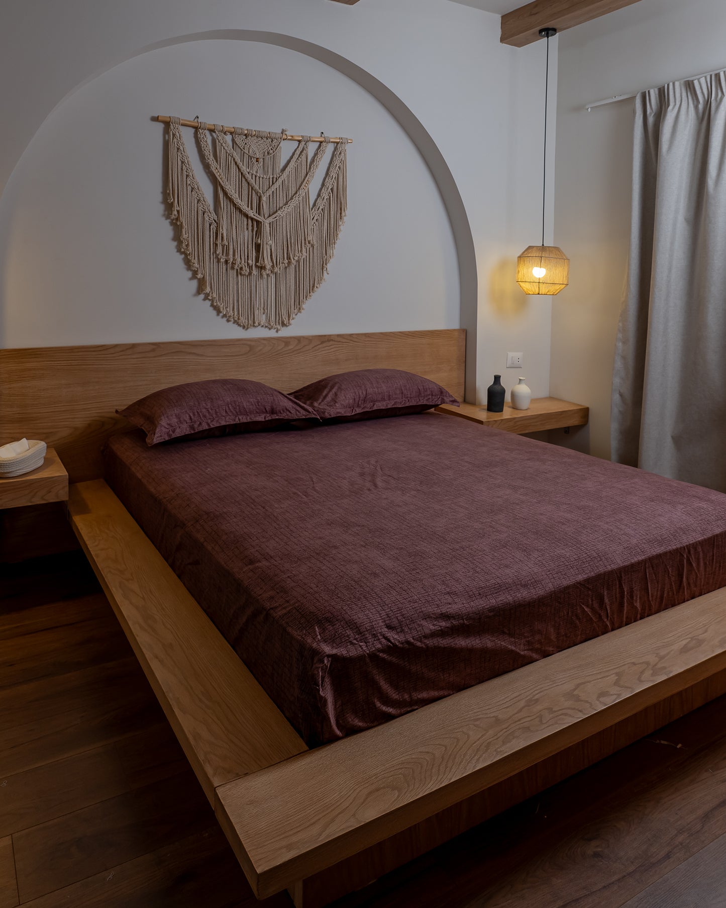 MINIMAL BERRY cotton bedsheet