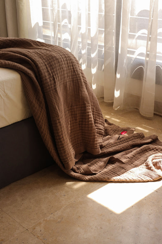 EARTHY ELITE Washed Cotton Throw Blanket