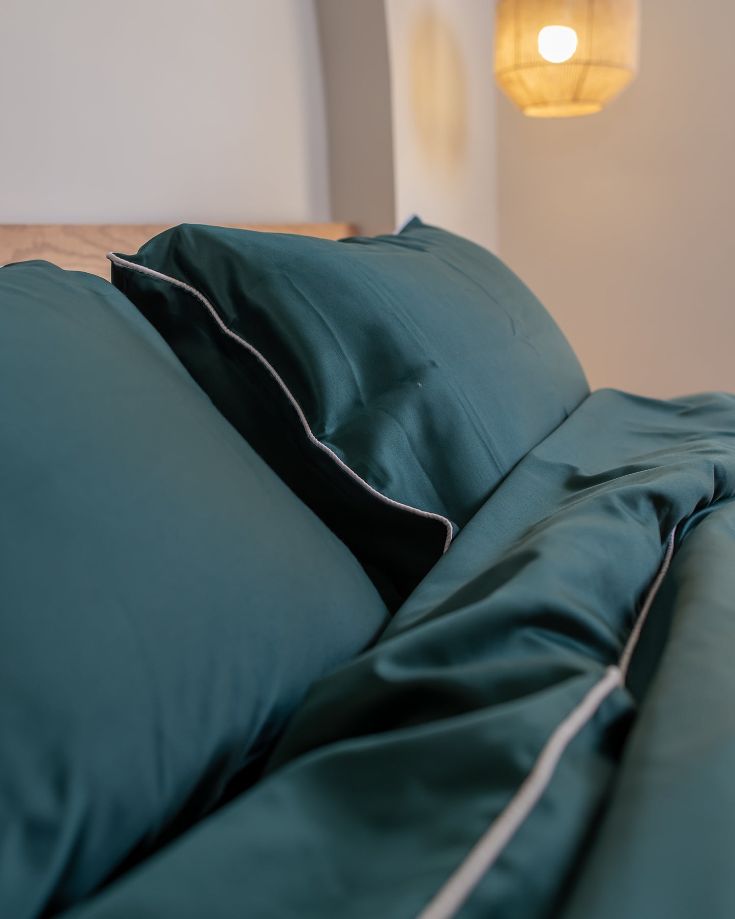 EMERALD silky cotton duvet cover