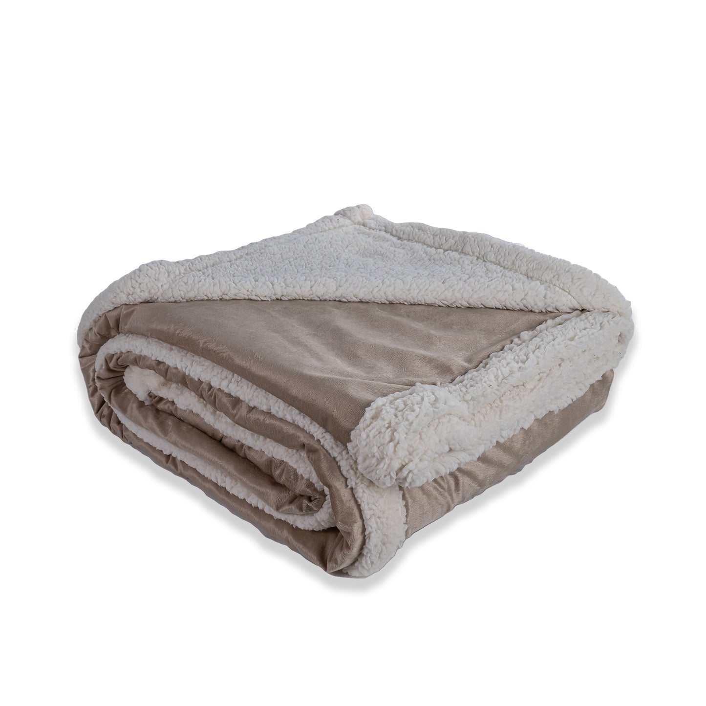 CARAMEL Velvet Lamb Wool Blanket