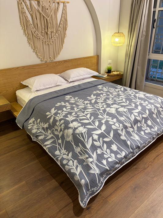 STORM ANATOLIA Turkish cotton throw blanket