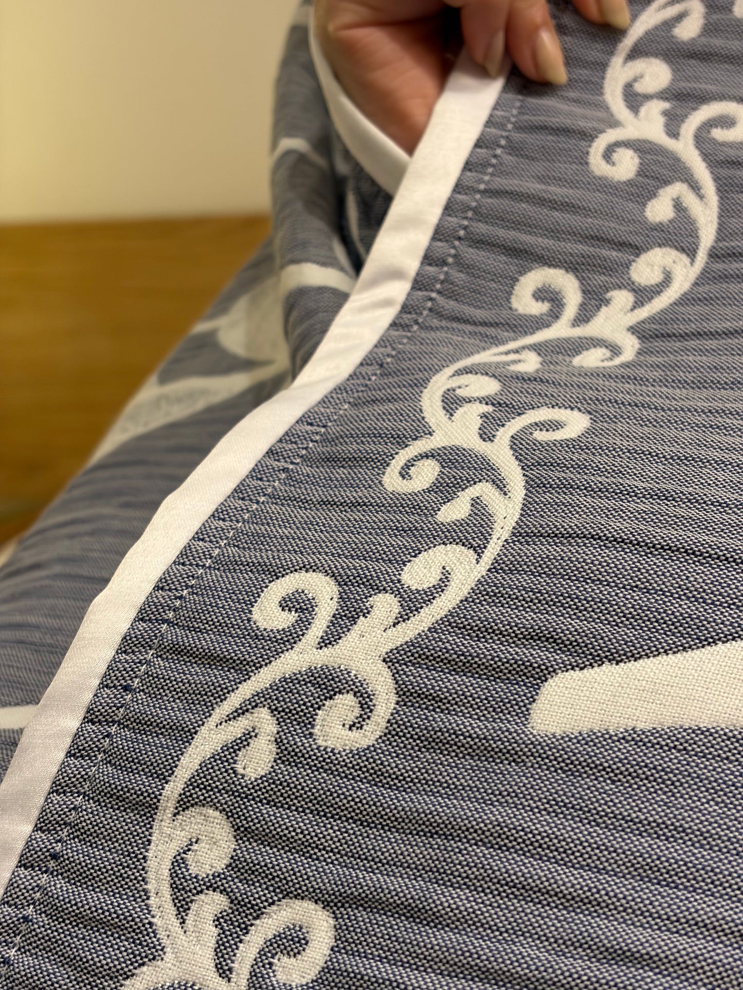 STORM ANATOLIA Turkish cotton throw blanket