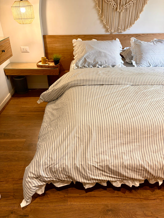 CLOUD RUFFLES cotton duvet cover