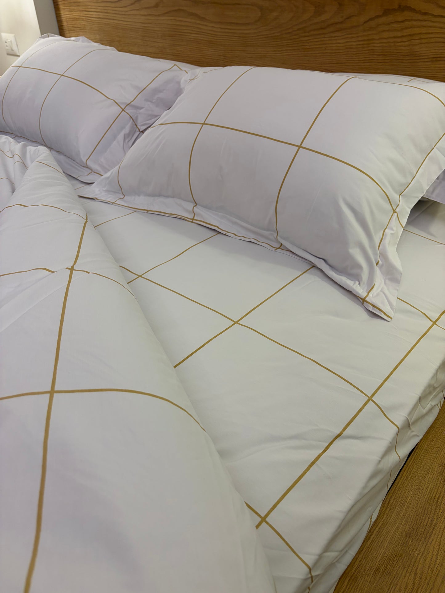 YELLOW LINEA cotton duvet cover
