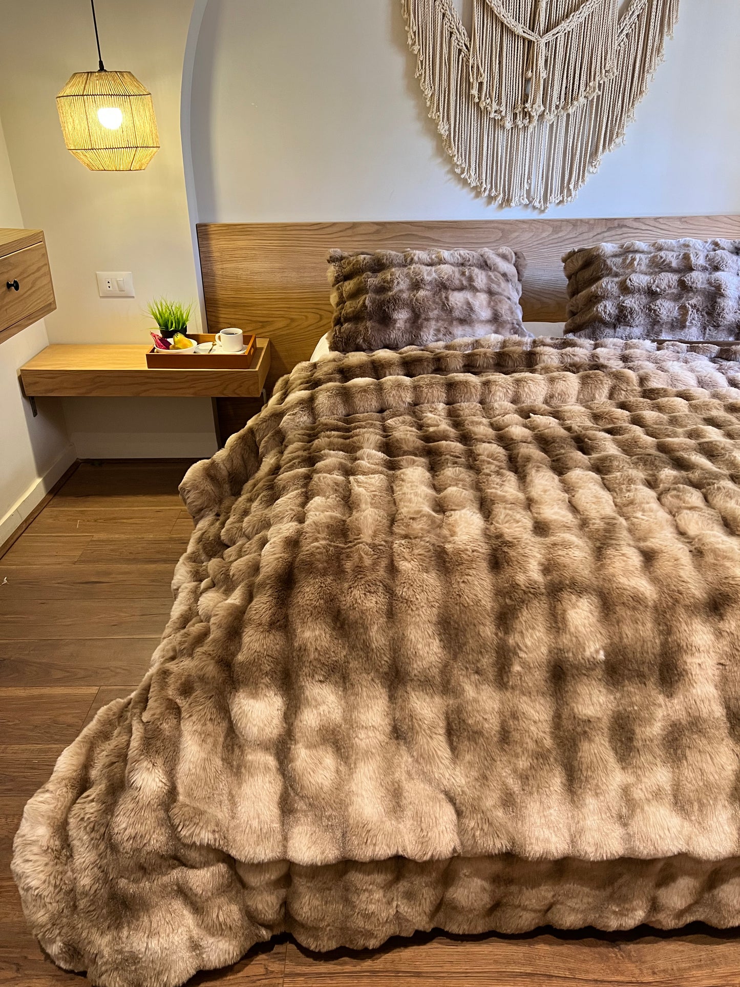 TEDDY Bubbles Fur Duvet