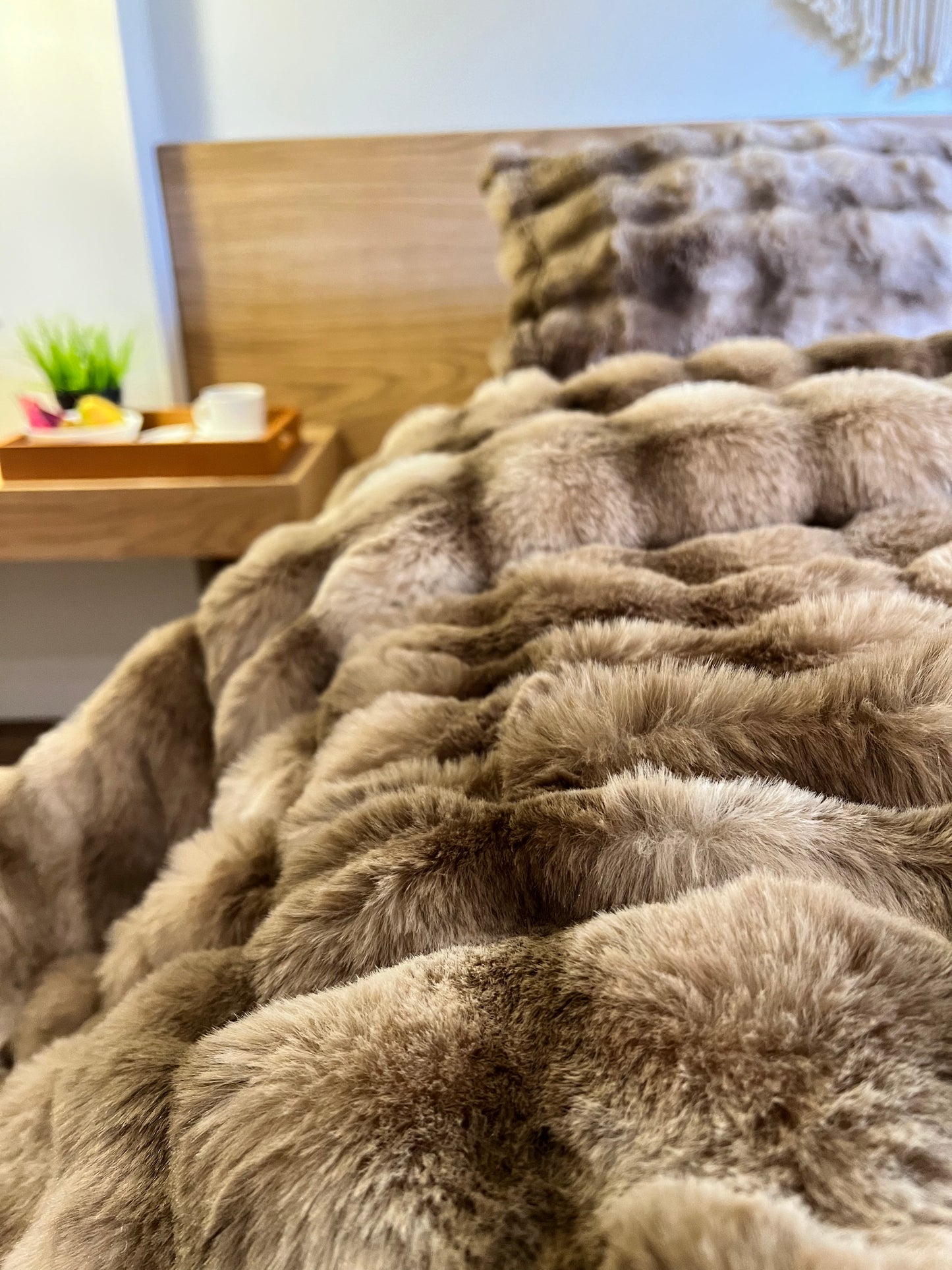 TEDDY Bubbles Fur Duvet