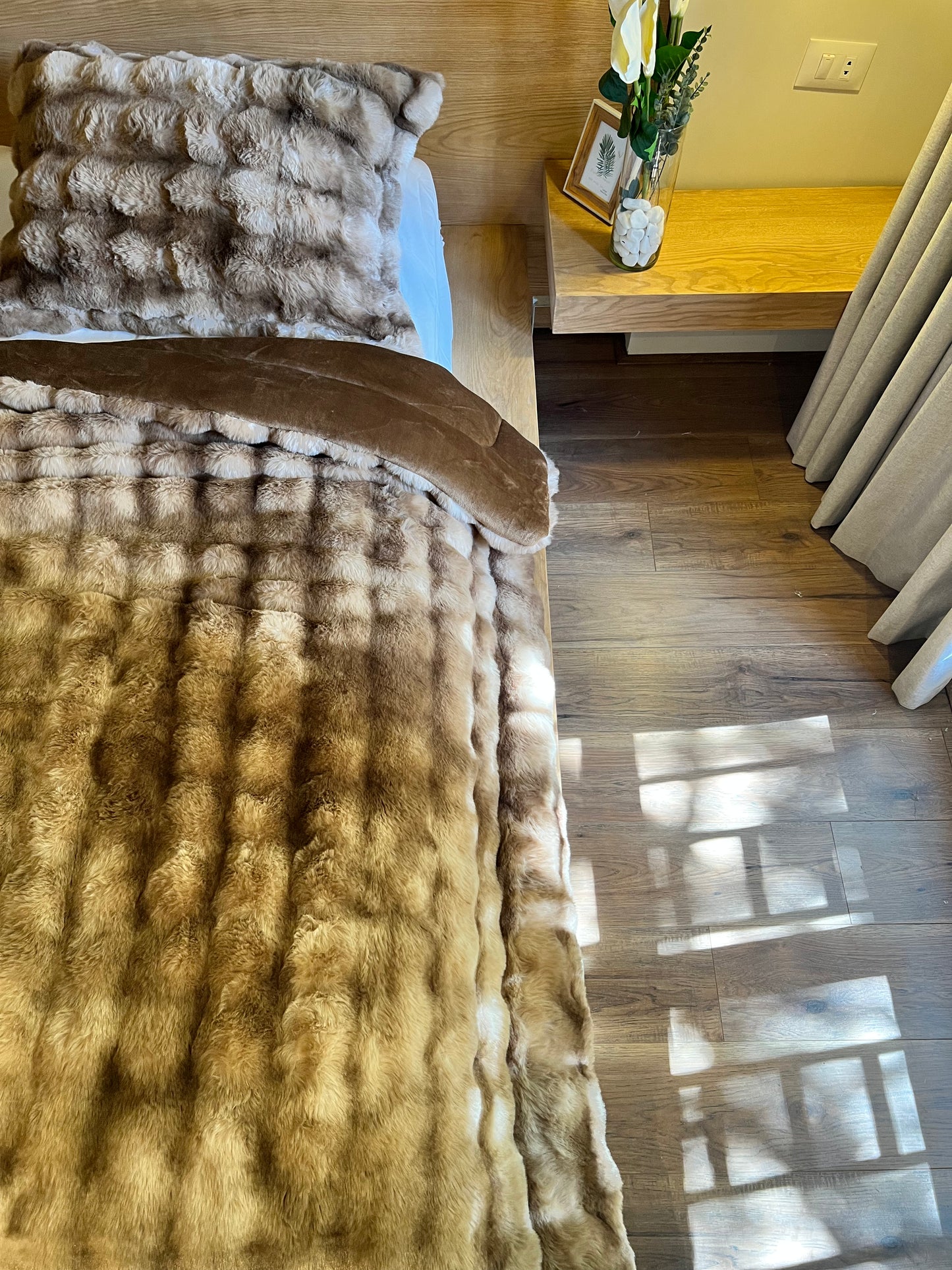 TEDDY Bubbles Fur Duvet