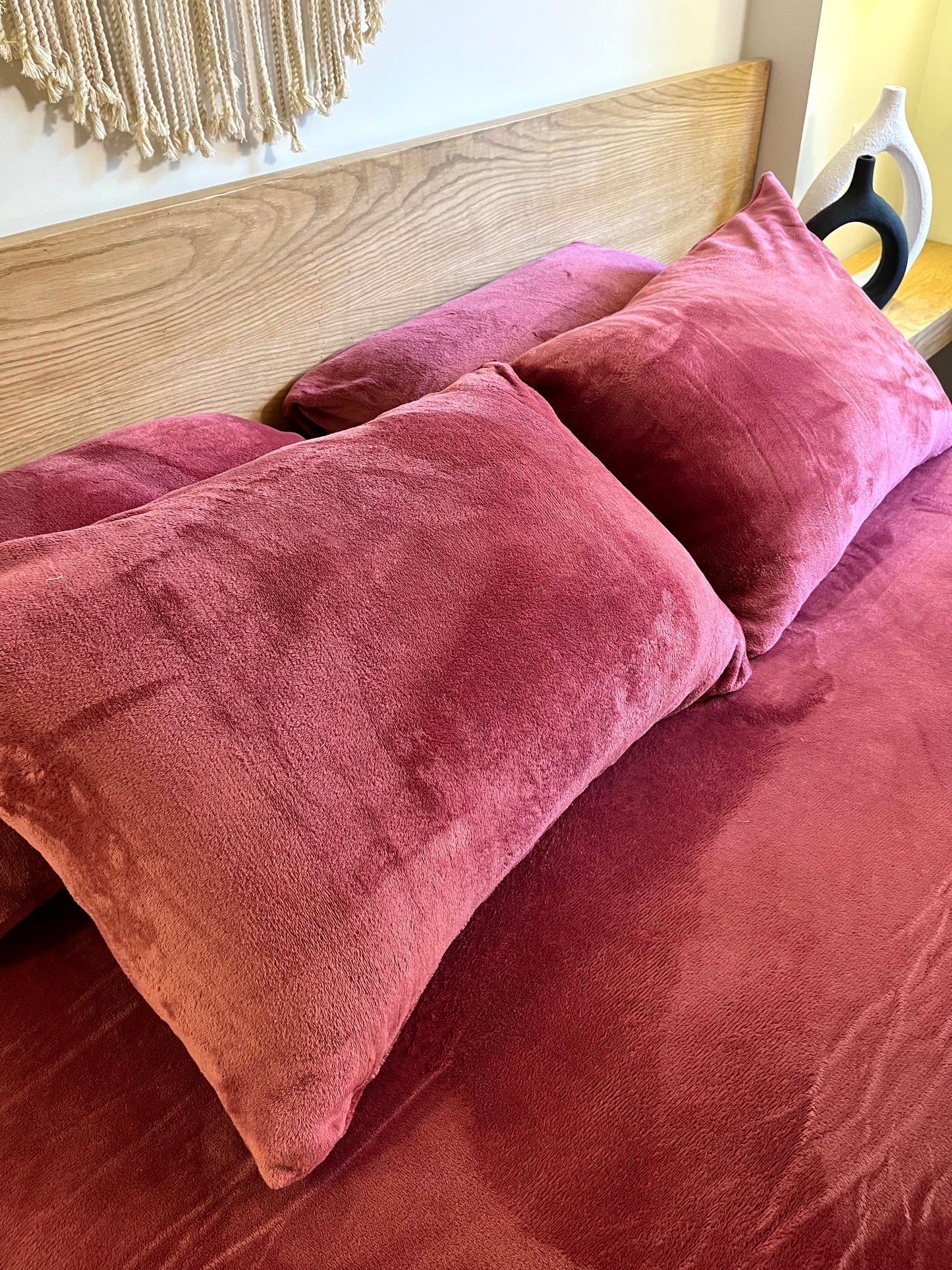 CASHEMRE Plain Flannel Bedsheet