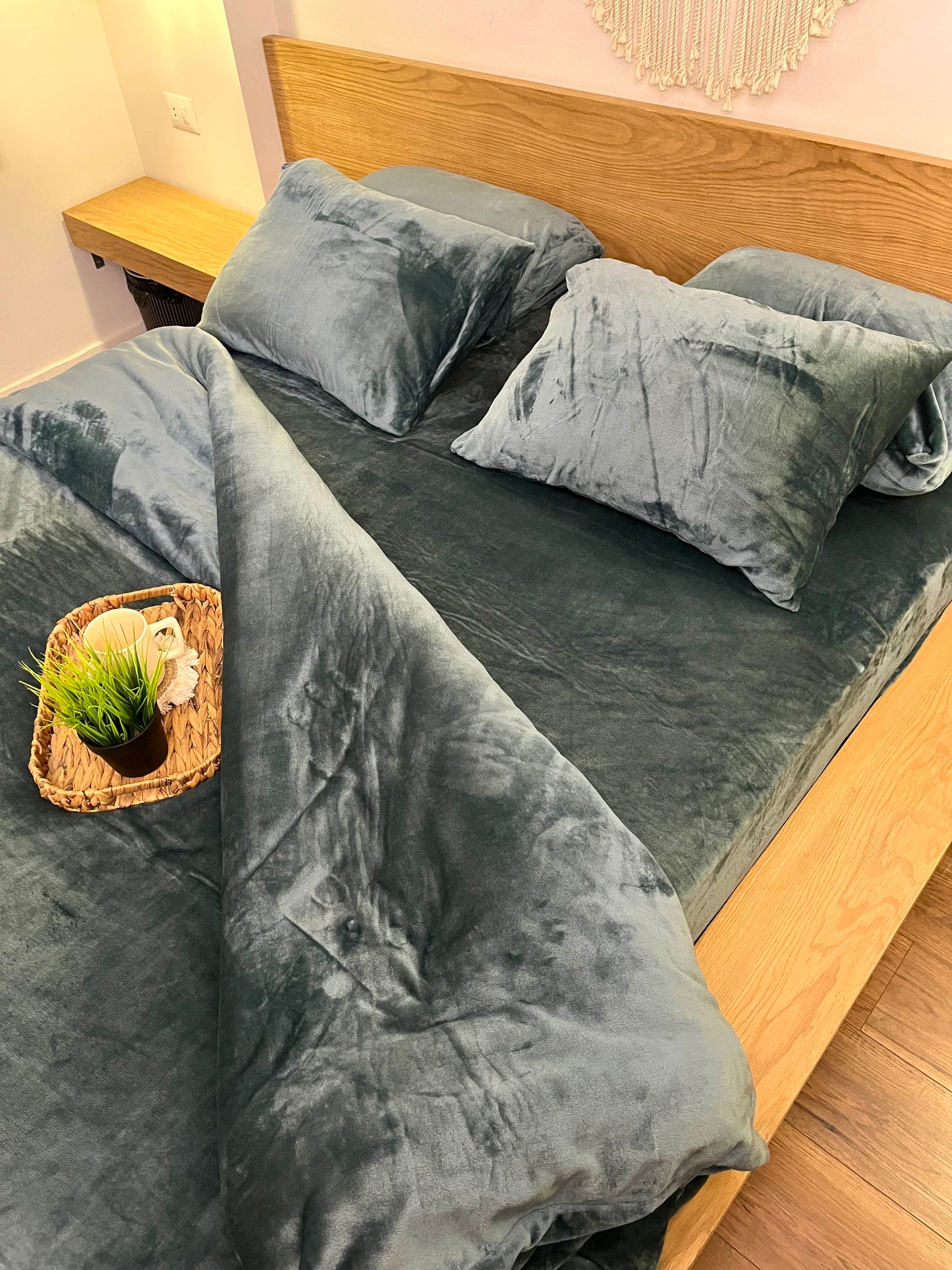 OCEAN Plain Flannel Duvet Cover
