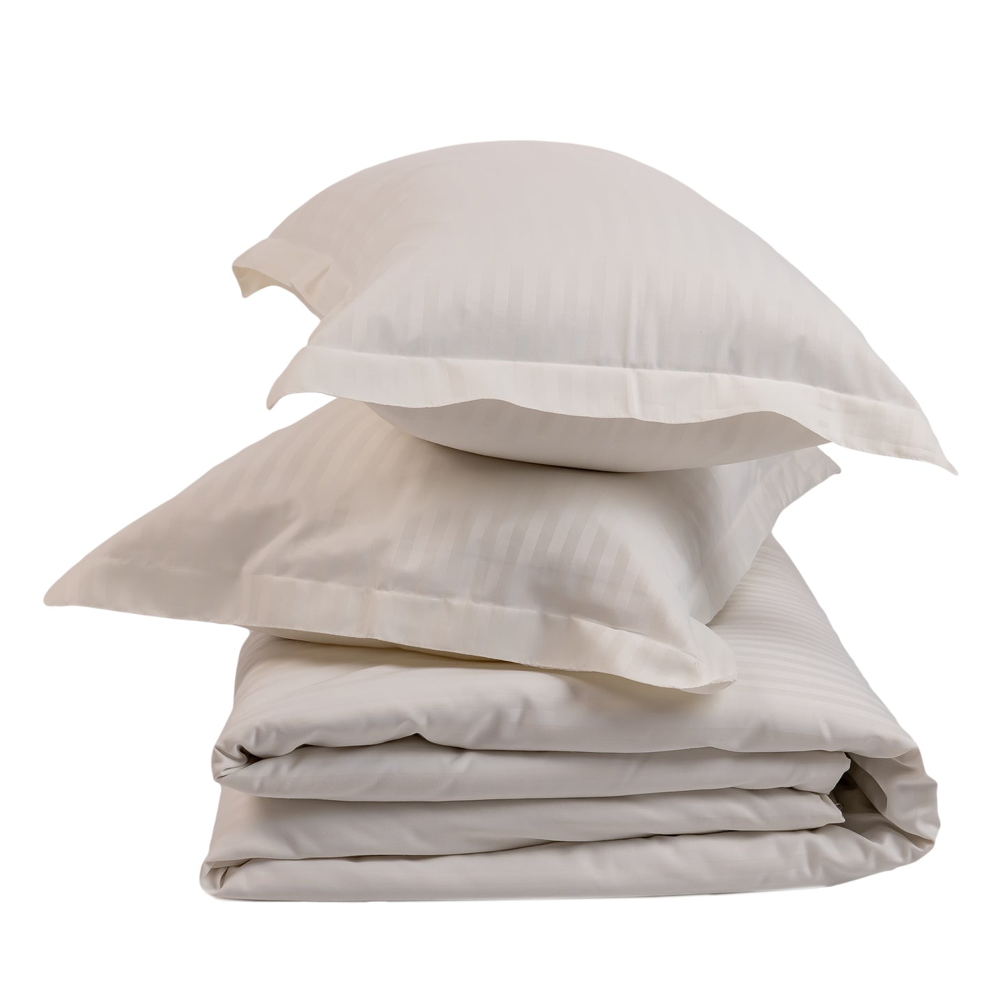 PEARL WHITE stripe duvet cover