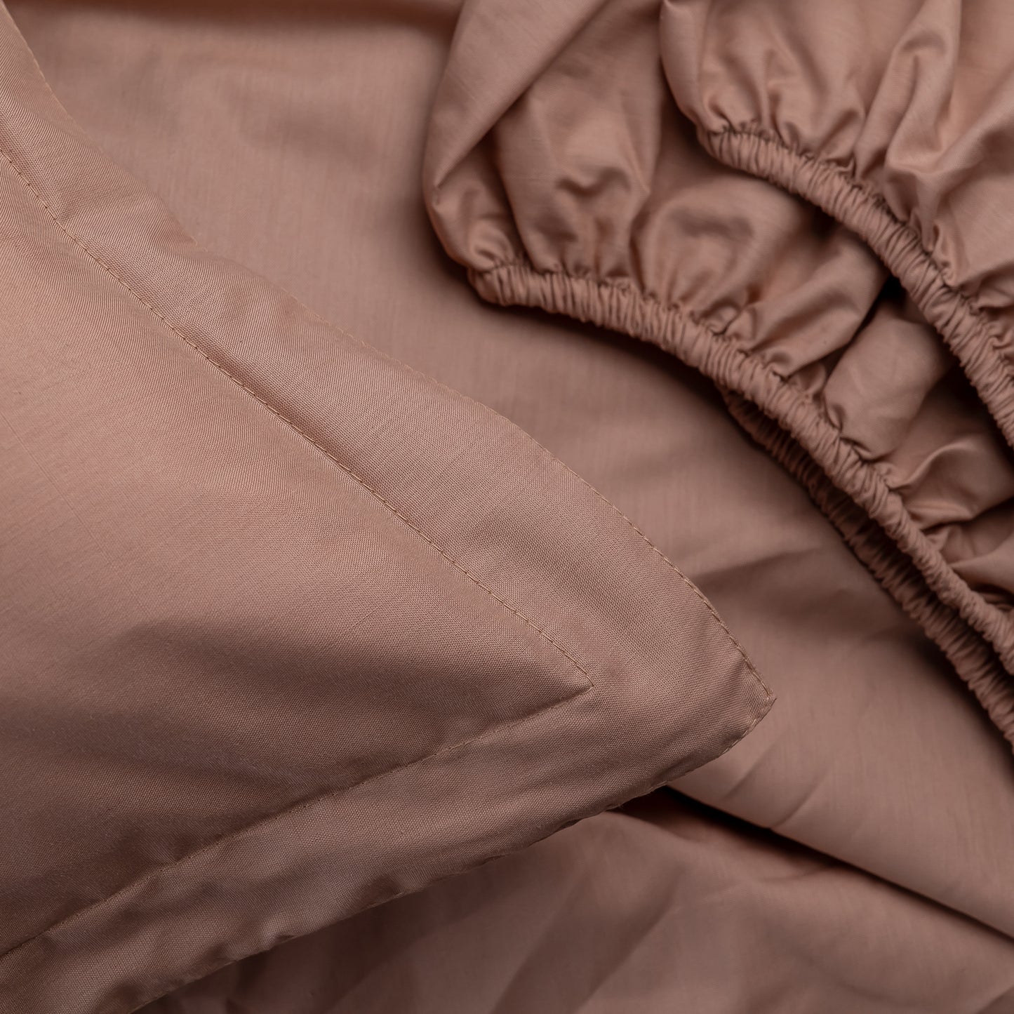 ROSY BROWN cotton bedsheet