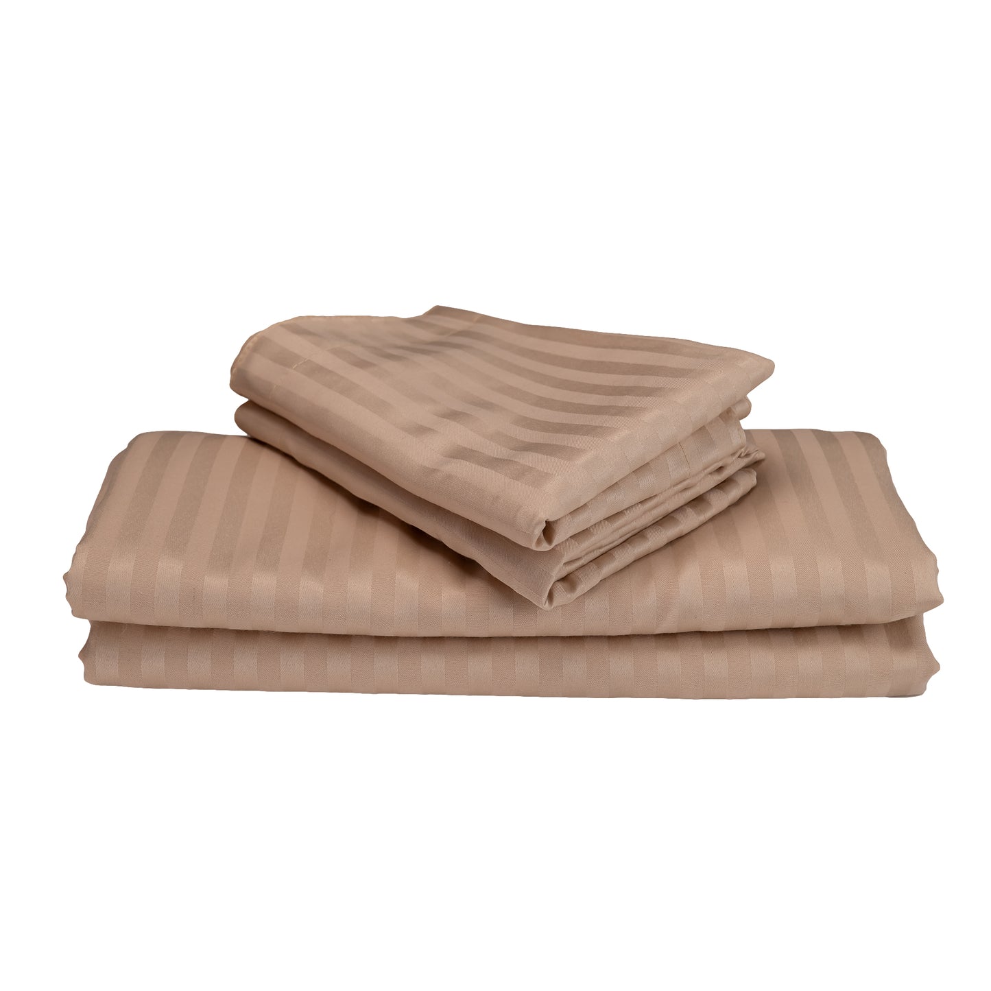 WARM BEIGE stripe bedsheet