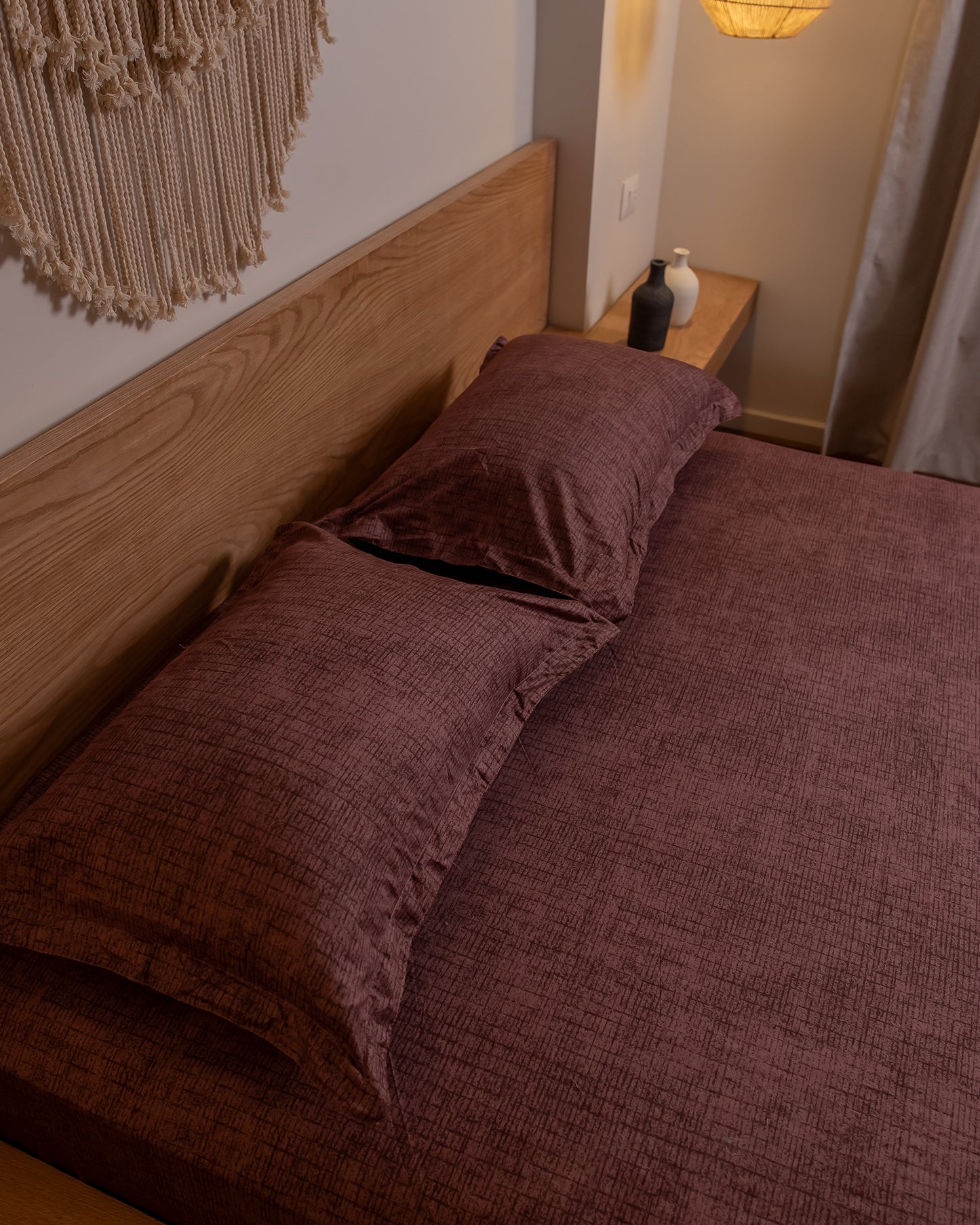 MINIMAL BERRY cotton bedsheet