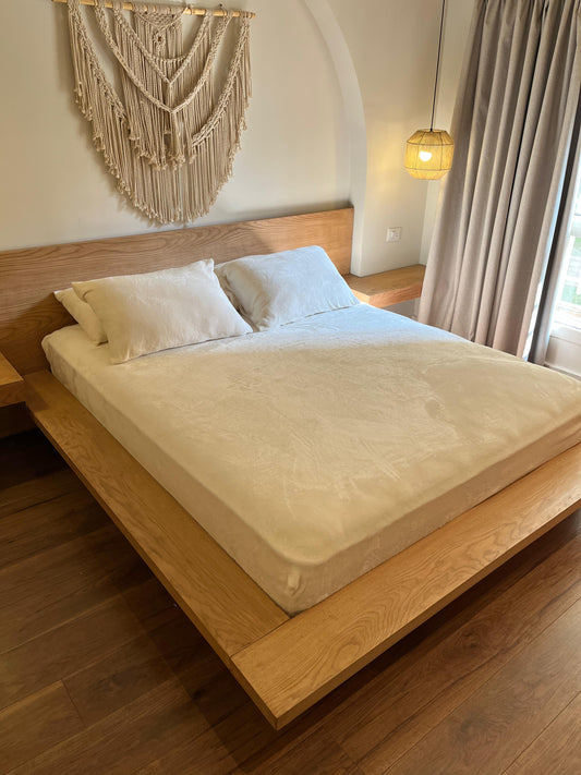 COCONUT Plain Flannel Bedsheet