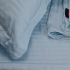 ICE BLUE stripe duvet cover
