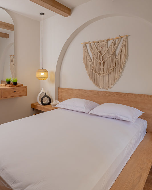 WHITE Premium Cotton Bedsheet