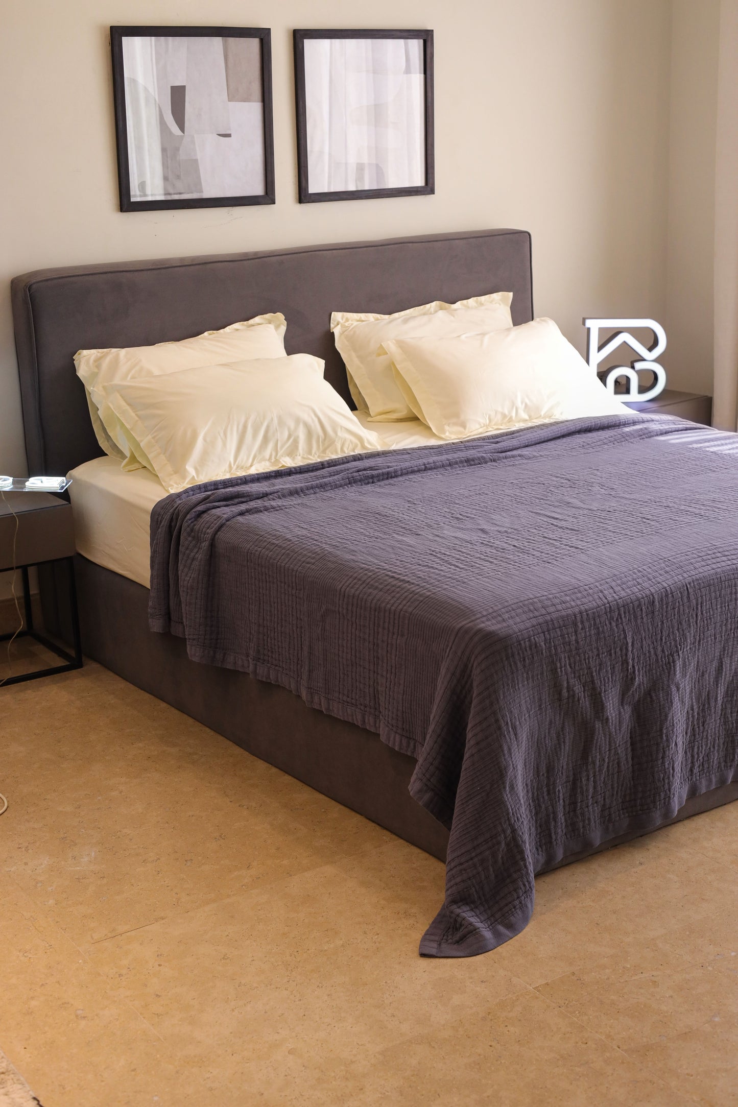 STORMY ELITE Washed Cotton Throw Blanket