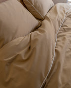 TAN silky cotton duvet cover