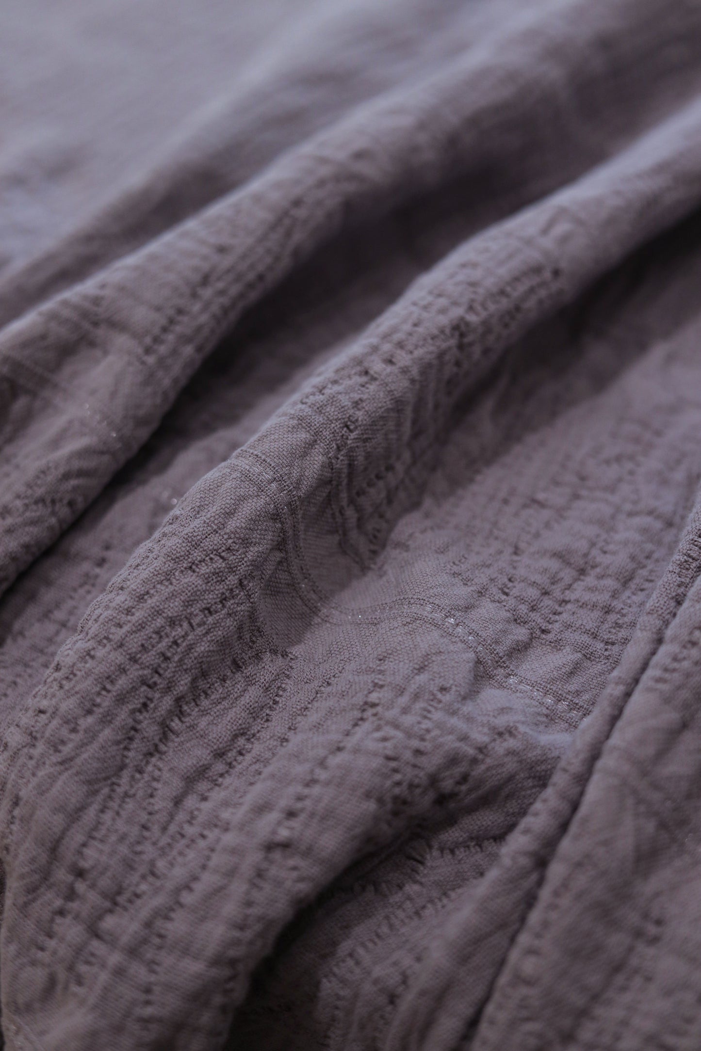 STONE PALACE Crinkle Cotton Throw Blanket