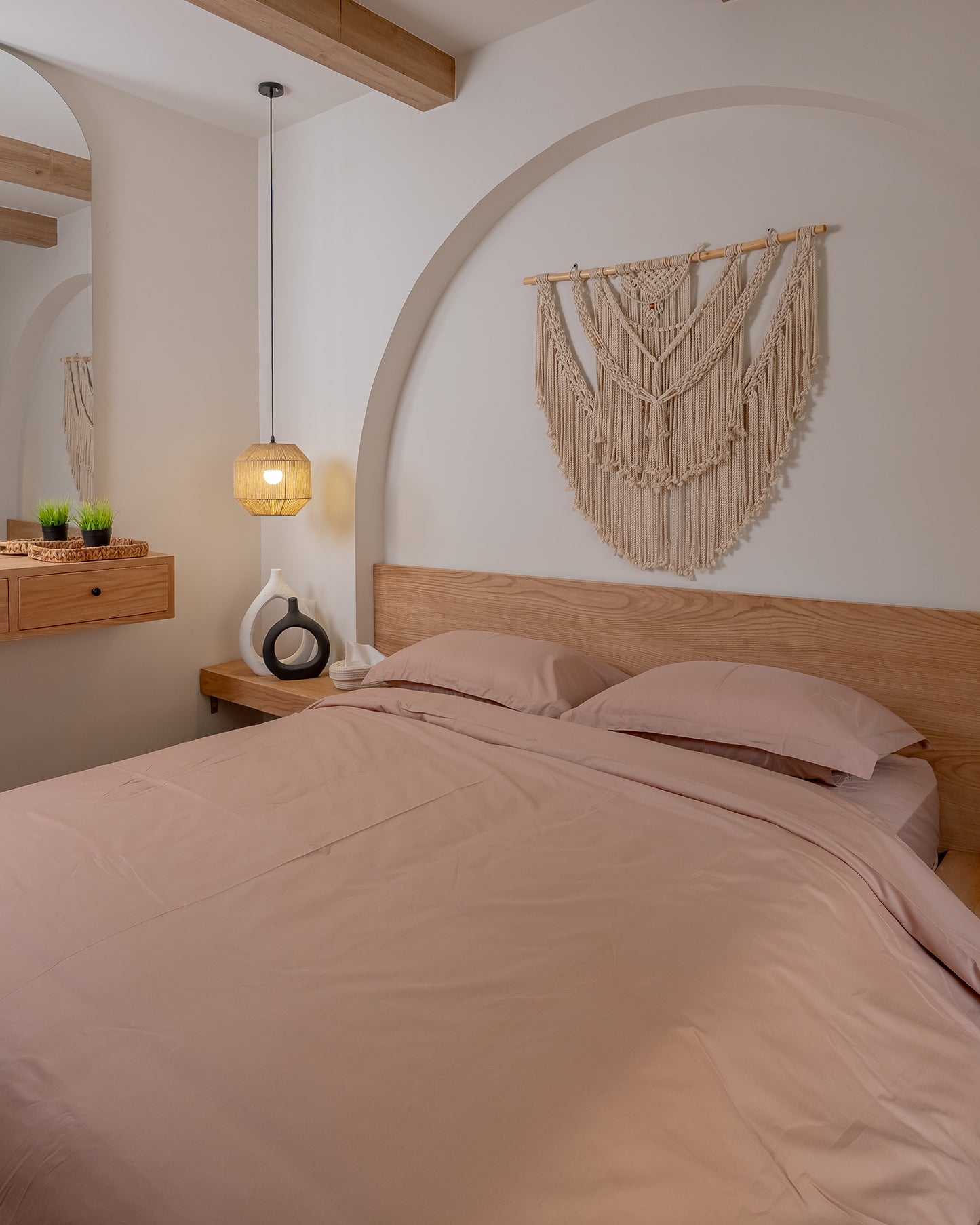 ROSY BROWN cotton duvet cover