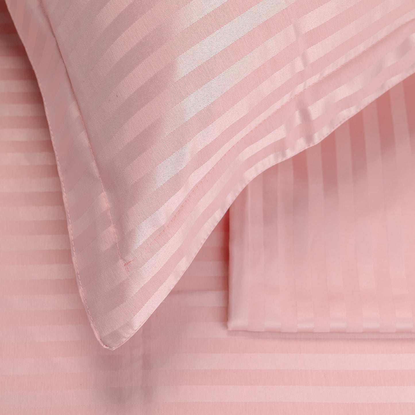 DUSTY ROSE  stripe duvet cover