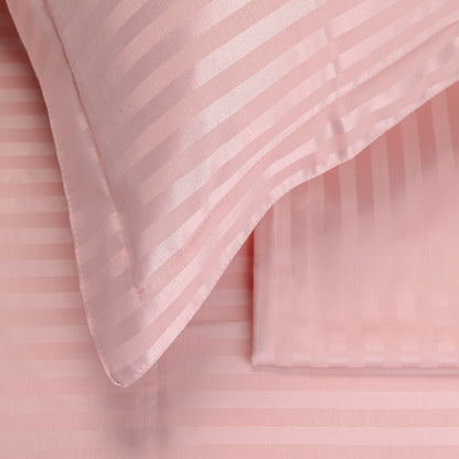DUSTY ROSE  stripe duvet cover