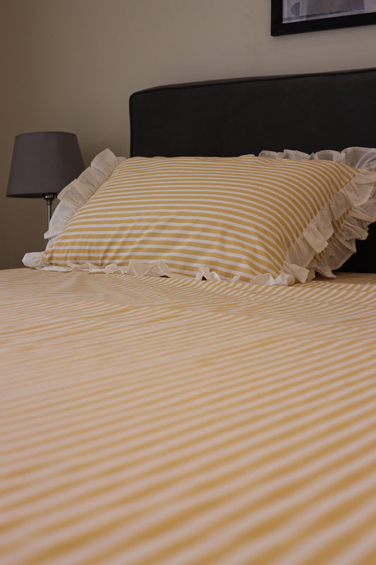 BANANA RUFFLES cotton bedsheet